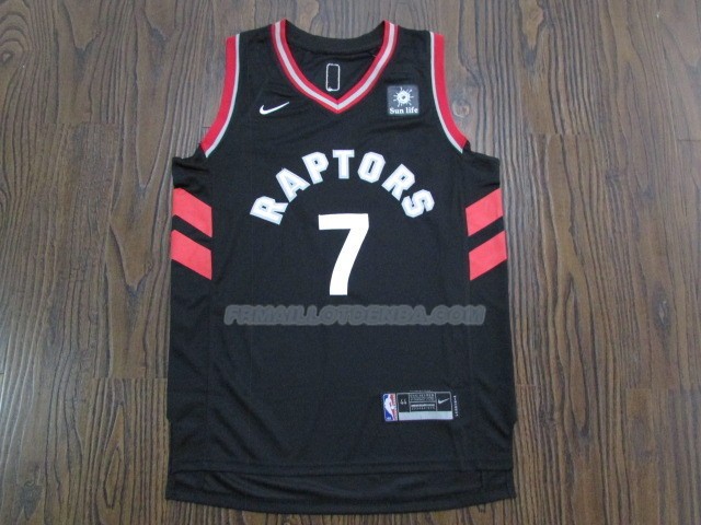 Maillot Basket Authentique Toronto Raptors Lowry 2017-18 7 Noir